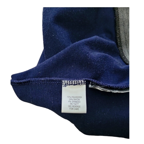 Simply Vera SV Vera Wang Knit Colorblock Elastic Waist Skirt Black Navy Gray Med - Picture 3 of 5